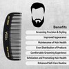 Vega Beard Comb, black, 19 g
