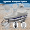 MOFCOVER 17-19ft Trailerable Boat Cover, 1200D Oxford Heavy-Duty Waterproof Boat