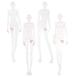 GLEAVI 1 Set Women Curve Template Ruler Curve Template Ruler Set Sewing Humanoid Patterns Design for Dressmaking Tailoring Fashion French Curve Rulers for Women Sewing Patchwork