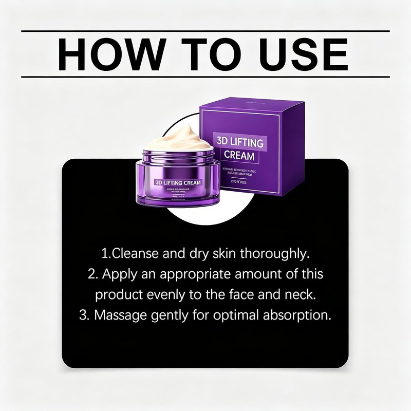 3D Lifting Night Cream, Probiotic Facial Treatment for Face (1