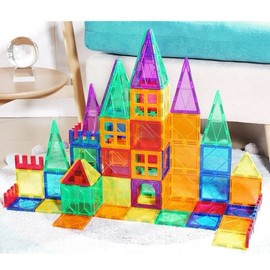 Mag-Genius Magnet Tiles Mag-Genius Magnet Tiles 56 Piece Set And All New Magnet Kids NEW