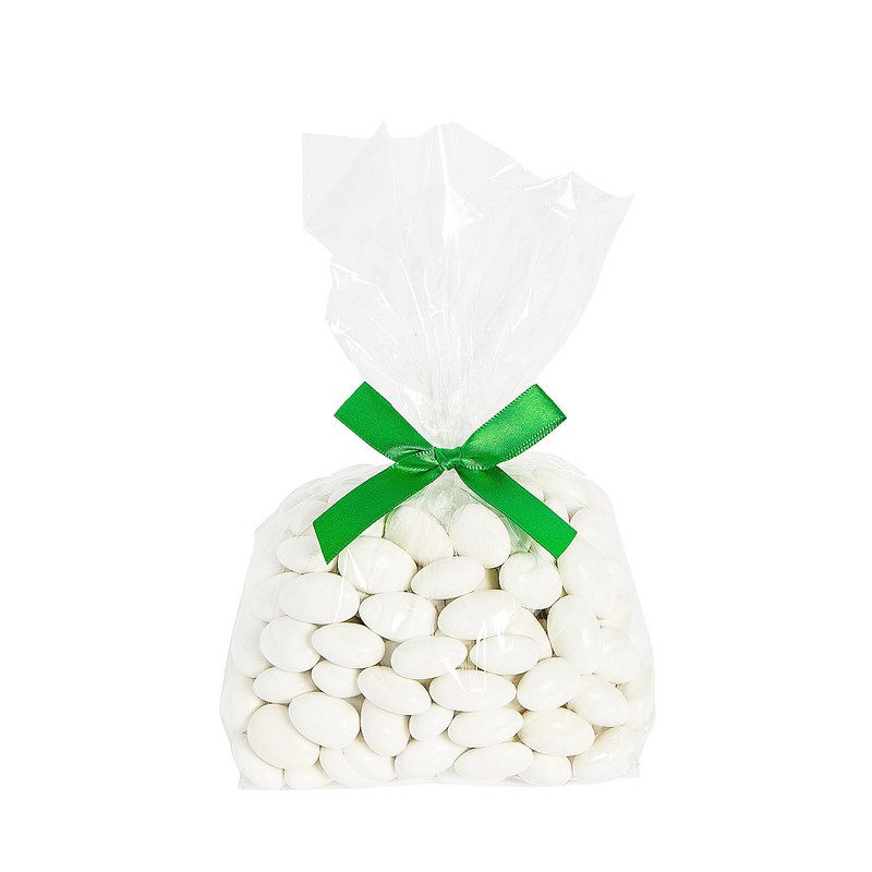 Fun Express Twist Tie Satin Bows Green Bulk 50 Pc