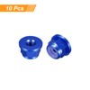 sourcing map Nylon Insert Hex Lock Nuts, 10pcs - M2
