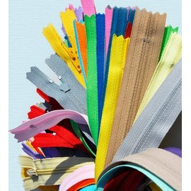 5" Zipper YKK #3 Skirt & Dress Zippers ~ Assortment of Colors (12 Zippers)