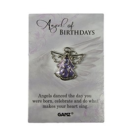 Ganz Pin - Angel of Birthdays "Angels danced the day you were born, celebrate and do what makes your heart sing."