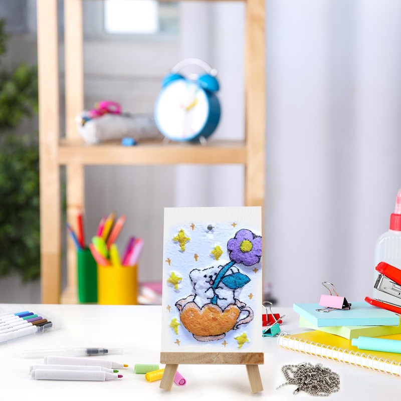 Magic Puffy Paint Art, 3D Drawing Magic Canvas Sponge, Magic