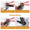 QZKJQDD Bicycle Crank Puller with 16 mm Key, Bicycle Crank