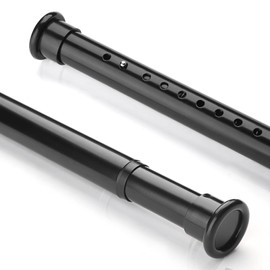 Heavy-duty Tension Curtain Rod, 82-102 Inch,Spring Closet Rod, for Windows or Shower, Easy to Install, No Drilling, No Rust, for Bathroom, Rod Diameter 1.26 Inches