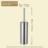 Toilet Brush and Brush Holder - Brushed Nickel Toilet Brush