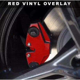 Advanced Trims x2 Vinyl Rear Parking Brake Overlay Decals For Corvette C8 2020 21 22 23 24 2025