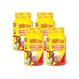 (꾸미바이트)릴크리터스 꾸미바이트 꾸미베어스 어린이 칼슘비타민D 60구미 4병 (Kkumibaiteu) Real Creators Kkumibaiteu Kkumibears Children Calcium Vitamin D 60 Gummies 4 Bottles