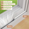 2Pcs×196" Wedge-Shape Foam Window Weather Stripping Door Seal Strip,Soundproofing Frame