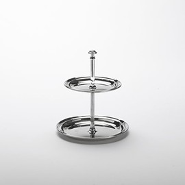 American Metalcraft STS2 Tiered Stand, Stainless Steel, Two-Tier, 5-1/2" Diameter, 6-5/8" Height