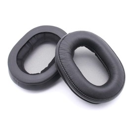 FELTECHELECTR 1pc Sponge Earphone Ultra Comfortable Leather Earmuff Replacement for Headphones Noise Blocking Flexible Black