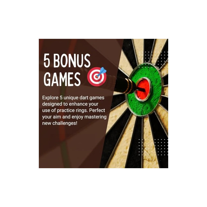 Darts Training Set - 7 Practice Rings with Ultimate Accessory