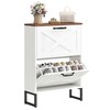 YITAHOME Shoe Storage Cabinet Entryway, 2 Flip Drawers Freestanding Shoe