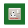 Single Socket Surround | Square | Acrylic Back Panel or