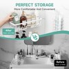 Veken 6-Pack Rustproof&Waterproof Shower Caddy, Adhesive Shelves Rack with Soap