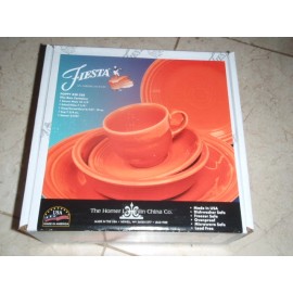 Fiesta 5-Piece Place Setting POPPY NEW IN BOX RETAILS $56.00