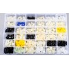 OAUTOO 360pcs Nylon Grommet Nut Assortment for Automotive Body Bumper