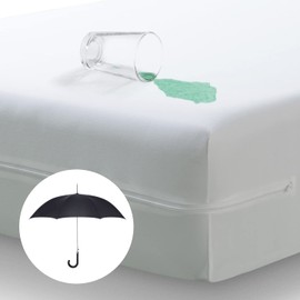 Tural - Waterproof and breathable anti-dust mite mattress cover Size 140 x 190 / 200 cm mattress protector