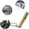 Emergency Whistle, Aluminum Whistle, Rescue Set of 8, Includes Key