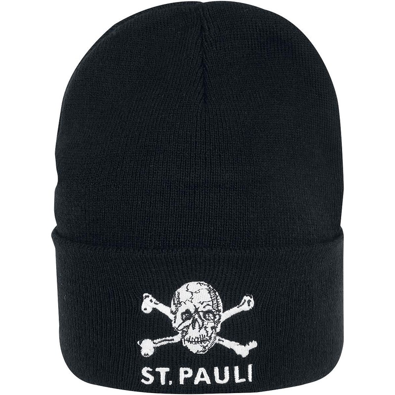 FC St. Pauli Skull Beanie Black