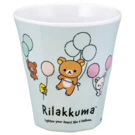Skater MTB2 Tumbler, 9.1 fl oz (270 ml), Melamine, Cup, Kids, Unbreakable, Rilakkuma Fluffy Balloons,