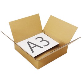 Earth Cardboard ID0720 Size, Square, Depth 3.9 inches (100 mm), Set of 50, Cardboard, 100, Accessories, Packaging