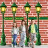 4 Piece Street Sign Lamp Post Column Pull Down Cut