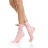 Violet Mist Womens Fishnet Socks Bow Lace Anklet Socks Girls