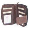 Natural Brown Bifold Designed Genuine Leather Wallet Green Valley