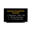 LCDBros Replacement Screen for Lenovo FRU 01HW899 30 Pins HD