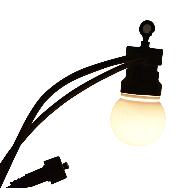 G50 Bulb String Light 5M 10LED White Globe Bulb Decorative