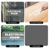 YIKIADA 10 Pack Electrical Room Clear Sticker 9 × 3