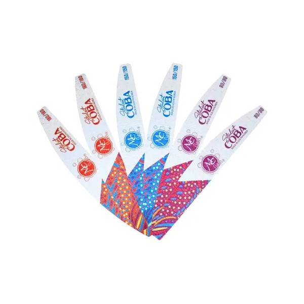 Paquete De 6 Pzs Limas Para Uña Student Media Luna