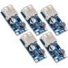 TECNOIOT 5pcs 0.9V-5V DC-DC to 5V USB Voltage Converter Step