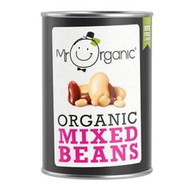Mr Organic - Mixed Beans 400g - Organic. High in Protein & Fibre - Ready to Eat - Perfect for Salads, Stews, and Soups - Non-GMO and Gluten-Free