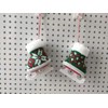 8Pcs Christmas Ornaments Boots -DIY Shoes Tree Hanging Ornament 8x7cm