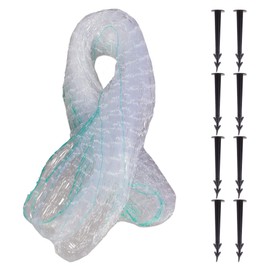 HALF OFF PONDS - 10' x 10' Pond Net with 8 Stakes for Ponds, Waterfalls, Water Gardens and Gardens to Protect Fish from Predators and Water Features from Debris - HPN1010