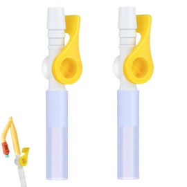2 PCS Catheter Valve Easy to Use Urine Drainage Catheter Valves Soft Lever Tap Leg Band Valve with Smooth Edges Effective Alternative to Leg Bags