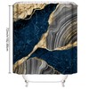 beifivcl 4Pcs Marble Shower Curtain Sets with 12 Hooks, Luxury