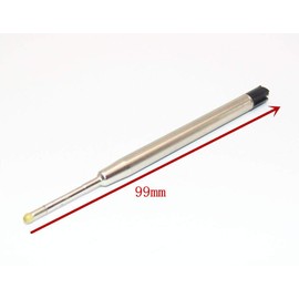 5 x Black Ink Pen Refills for Parker Ballpoint Pens, 9.9cm Long Black Pen Refills Compatible with All Parker Ballpoint Pens, Medium Size 0.7 Nib (5)