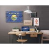 Lantern Press Rustic Montana State Flag, (12x18 Wrapped Canvas, Wall