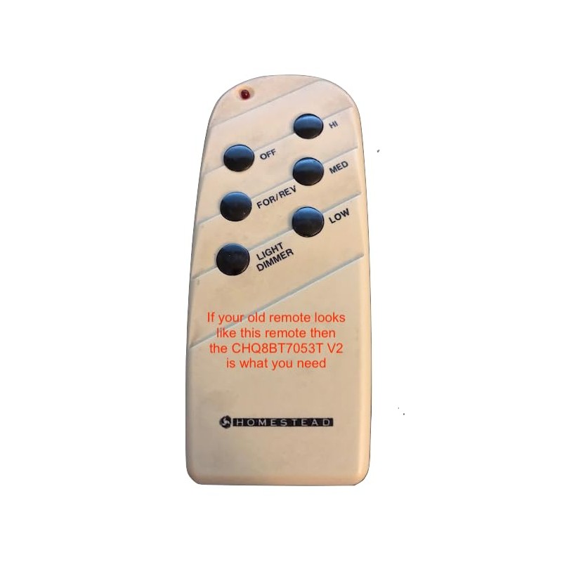CHQ8BT7053T V.2 Replacement For Casablanca Ceiling Fan Remote Control CHQ8BT7053T