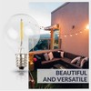 Newhouse Lighting G40LED25 25 Pack LED Clear Globe Outdoor String