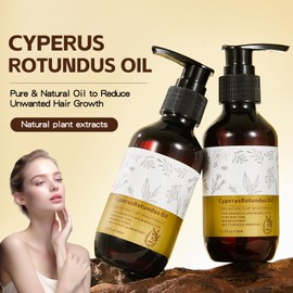 NIZENTA Round-Leaf Cyperus Rotundus Essential Oil, Reduces Body Hair Growth, Minimizes Pores, Moisturizes and Soothes the Skin, Suitable for all Skin Types 150ml