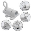 bociloy Aluminum Alloy Self-Closing Latches, White Automatic Spring Door Lock,