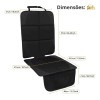 F Protector De Silla De Coche Con Bolsillos Negro Z