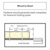 FVSCM 3" Powder Actuated Fasteners,.300 Head Diameter Drive Pin with